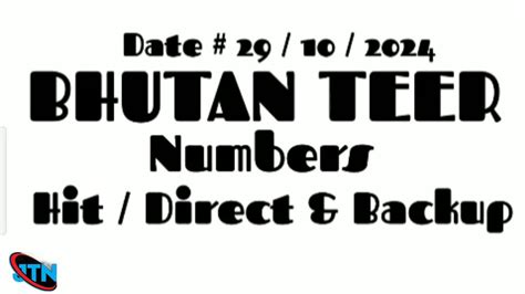 bhutan teer hit number|Iba pa.